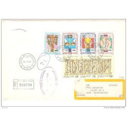 Carta con serie 9528 Vaticano de 1993